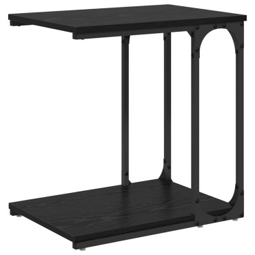 vidaXL Τραπεζάκι Πλευράς Μαύρη Οξυά 50x35x52cm Επεξεργασμένο Ξύλο 1 τεμ.