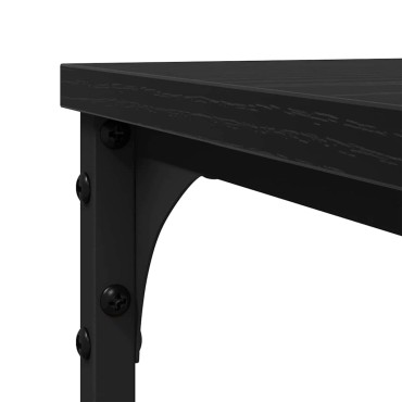 vidaXL Τραπεζάκι Πλευράς Μαύρη Οξυά 50x35x52cm Επεξεργασμένο Ξύλο 1 τεμ.