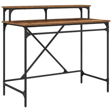 vidaXL Γραφείο Παλιό Ξύλο 100x50x90cm Επεξεργασμένο Ξύλο 1 τεμ.