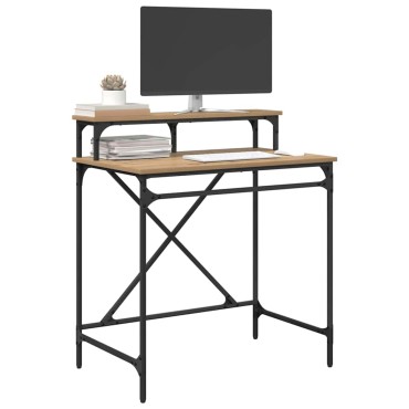 vidaXL Γραφείο Artisan Oak 80x50x90cm Επεξεργασμένο Ξύλο 1 τεμ.