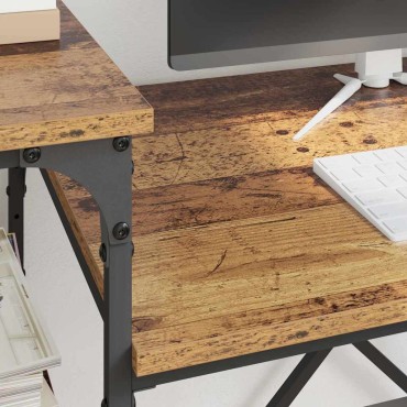 vidaXL Γραφείο Παλιό Ξύλο Επεξεργασμένο Ξύλο 135x50x90cm 1 τεμ.