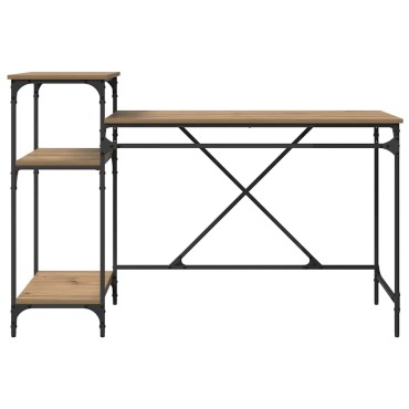 vidaXL Γραφείο Artisan Oak Επεξεργασμένο Ξύλο 135x50x90cm 1 τεμ.