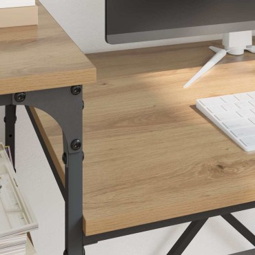 vidaXL Γραφείο Artisan Oak Επεξεργασμένο Ξύλο 105x50x90cm 1 τεμ.