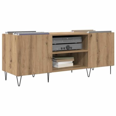 vidaXL Ντουλάπι δίσκων βινυλίου Artisan Oak 121x38x48cm 1 τεμ.