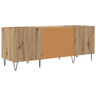 vidaXL Ντουλάπι δίσκων βινυλίου Artisan Oak 121x38x48cm 1 τεμ.