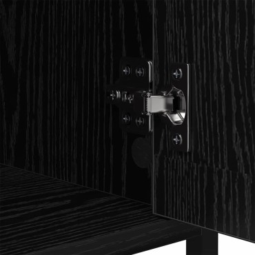 vidaXL Κομοδίνο Μαύρη Οξυά 40x42x60cm Επεξεργασμένο Ξύλο 1 τεμ.