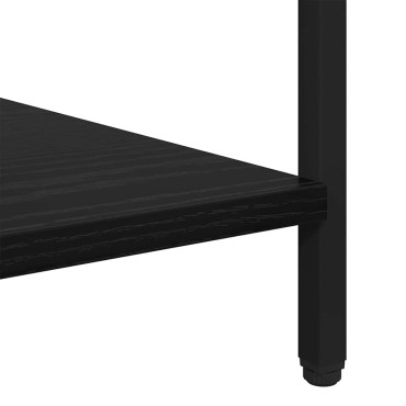 vidaXL Κομοδίνο Μαύρη Οξυά 40x40x50cm Επεξεργασμένο Ξύλο 1 τεμ.