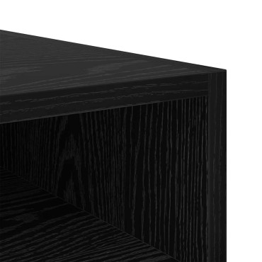 vidaXL Κομοδίνο Μαύρη Οξυά 40x40x50cm Επεξεργασμένο Ξύλο 1 τεμ.