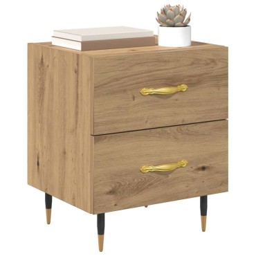 vidaXL Κομοδίνο Artisan Oak 40x35x47,5cm Επεξεργασμένο Ξύλο 1 τεμ.