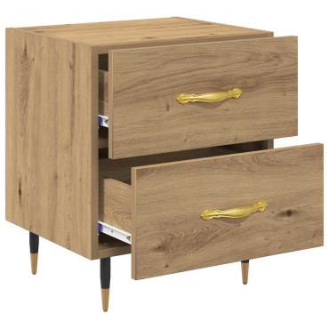 vidaXL Κομοδίνο Artisan Oak 40x35x47,5cm Επεξεργασμένο Ξύλο 1 τεμ.