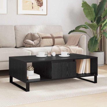vidaXL Τραπεζάκι σαλονιού Μαύρη Οξυά 104x60x35cm 1 τεμ.