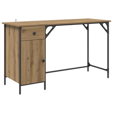 vidaXL Γραφείο Υπολογιστή Artisan Oak 131x48x75cm 1 τεμ.