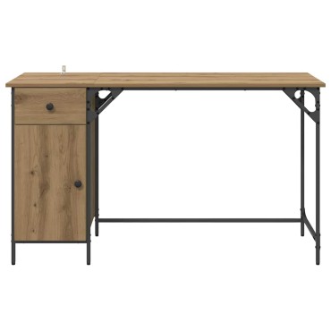 vidaXL Γραφείο Υπολογιστή Artisan Oak 131x48x75cm 1 τεμ.