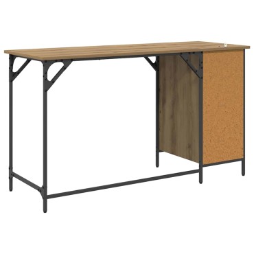 vidaXL Γραφείο Υπολογιστή Artisan Oak 131x48x75cm 1 τεμ.