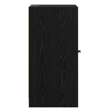 vidaXL Πλαϊνό γραφείο Μαύρη δρυς 35x37x76cm Επεξεργασμένο Ξύλο 1 τεμ.