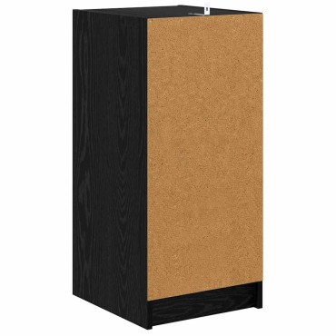 vidaXL Πλαϊνό γραφείο Μαύρη δρυς 35x37x76cm Επεξεργασμένο Ξύλο 1 τεμ.
