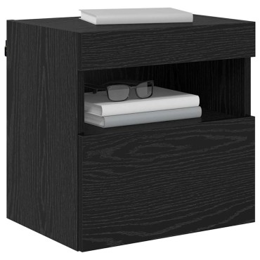 vidaXL Ντουλάπι Τηλεόρασης Τοίχου 40x30x40cm Μαύρη Οξυά