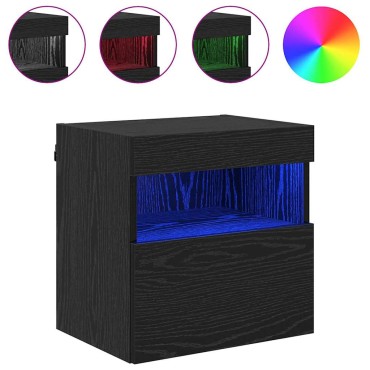 vidaXL Ντουλάπι Τηλεόρασης Τοίχου 40x30x40cm Μαύρη Οξυά