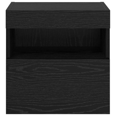 vidaXL Ντουλάπι Τηλεόρασης Τοίχου 40x30x40cm Μαύρη Οξυά