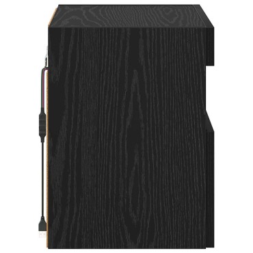 vidaXL Ντουλάπι Τηλεόρασης Τοίχου 40x30x40cm Μαύρη Οξυά
