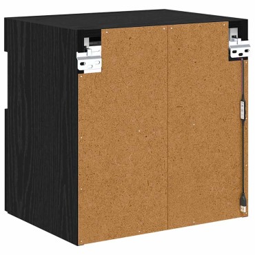 vidaXL Ντουλάπι Τηλεόρασης Τοίχου 40x30x40cm Μαύρη Οξυά