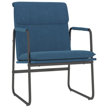 vidaXL Πολυθρόνα Μπλε 55x64x80cm Υφασμάτινη 1 τεμ.