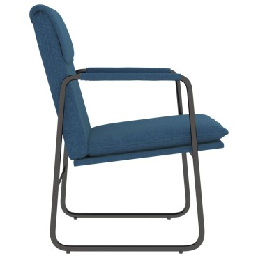vidaXL Πολυθρόνα Μπλε 55x64x80cm Υφασμάτινη 1 τεμ.