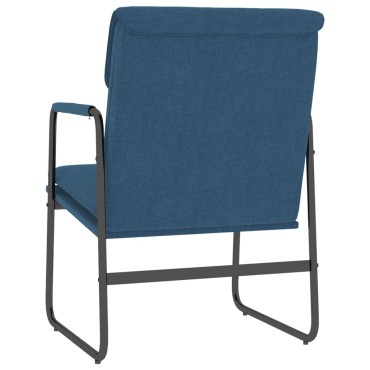 vidaXL Πολυθρόνα Μπλε 55x64x80cm Υφασμάτινη 1 τεμ.