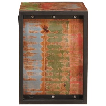 vidaXL Ράφι Κρασιού Καφέ 60x45x33cm Στερεό ανακτημένο ξύλο 1 τεμ.
