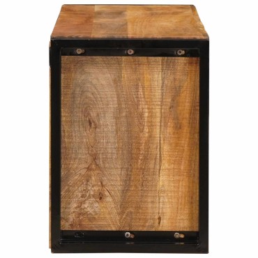 vidaXL Ράφι Κρασιού Καφέ 100x45x33cm Σταθερό Χοντρό Ξύλο Μάνγκο 1 τεμ.