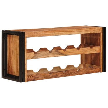 vidaXL Ράφι Κρασιού Καφέ 100x45x33cm Στερεό Ξύλο Ακακίας 1 τεμ.