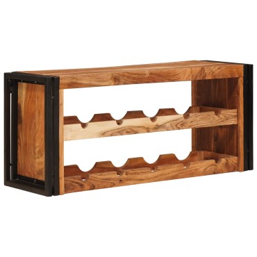 vidaXL Ράφι Κρασιού Καφέ 100x45x33cm Στερεό Ξύλο Ακακίας 1 τεμ.