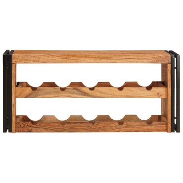 vidaXL Ράφι Κρασιού Καφέ 100x45x33cm Στερεό Ξύλο Ακακίας 1 τεμ.