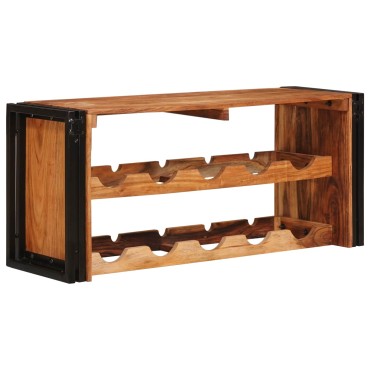 vidaXL Ράφι Κρασιού Καφέ 100x45x33cm Στερεό Ξύλο Ακακίας 1 τεμ.