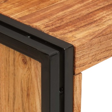 vidaXL Ράφι Κρασιού Καφέ 100x45x33cm Στερεό Ξύλο Ακακίας 1 τεμ.