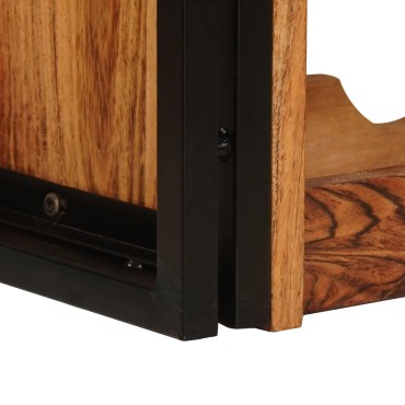 vidaXL Ράφι Κρασιού Καφέ 100x45x33cm Στερεό Ξύλο Ακακίας 1 τεμ.