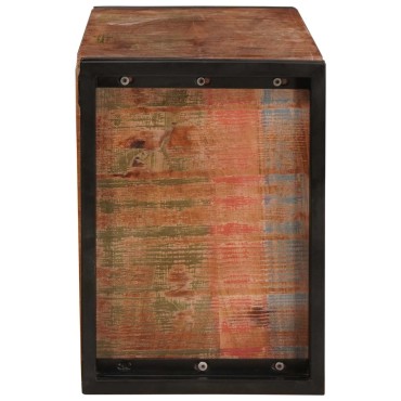 vidaXL Ράφι Κρασιού Καφέ 100x45x33cm Στερεό ανακτημένο ξύλο 1 τεμ.