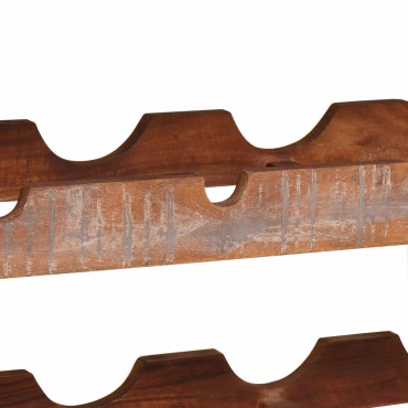 vidaXL Ράφι Κρασιού Καφέ 100x45x33cm Στερεό ανακτημένο ξύλο 1 τεμ.