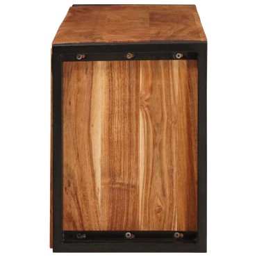 vidaXL Ράφι Κρασιού Καφέ 120x45x33cm Στερεό Ξύλο Ακακίας 1 τεμ.