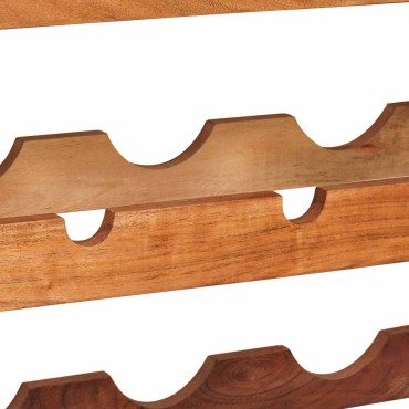 vidaXL Ράφι Κρασιού Καφέ 120x45x33cm Στερεό Ξύλο Ακακίας 1 τεμ.