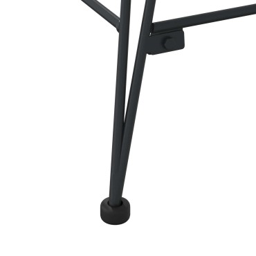 vidaXL Καρέκλα Μπαρ 2 τεμ. Φυσικό 44x53x111cm Καλάμι και Σίδερο