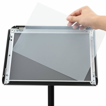 vidaXL Πόδι αφίσας Ασημί a3 PVC και Ατσάλι