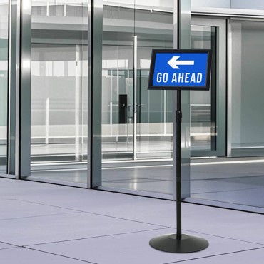 vidaXL Πόδι αφίσας Ασημί a4 PVC και Ατσάλι
