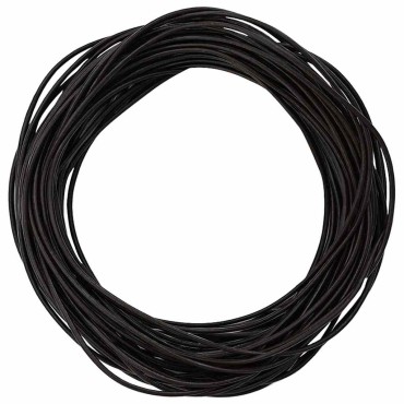 vidaXL Δερμάτινο σχοινί 1 Σκούρο Καφέ Ø1,5 χιλ. x 5 μ. Δέρμα