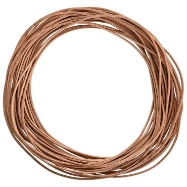 vidaXL Δερμάτινο σχοινί 1 Καφέ Ø1,5 χιλ. x 5 μ. Δέρμα