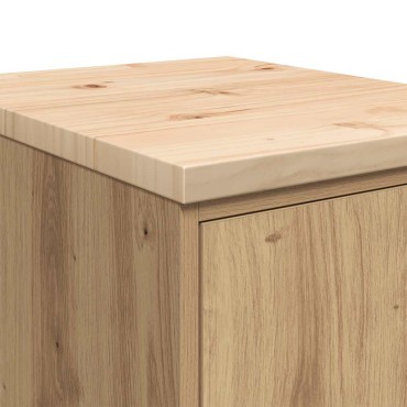 vidaXL ντουλάπι αποθήκευσης γκαράζ 40x51x85 εκ μασίφ ξύλο πεύκο