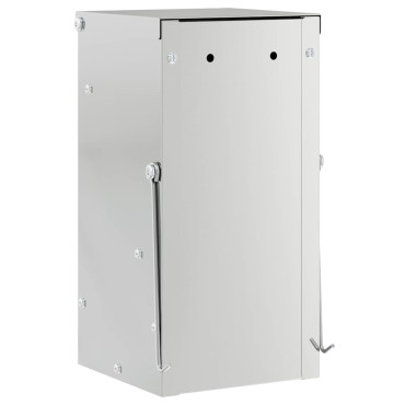 vidaXL Ταΐστρα Χαμστεριών Ασημί 12,5 x 12,5 x 25 εκ.