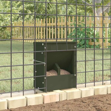 vidaXL Ταΐστρα Χαμστεριών Ελιά Πράσινη 20 x 12,5 x 25 εκ.