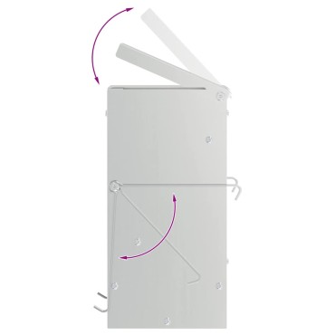 vidaXL Ταΐστρα Χαμστεριών Ασημί 20 x 12,5 x 25 εκ.