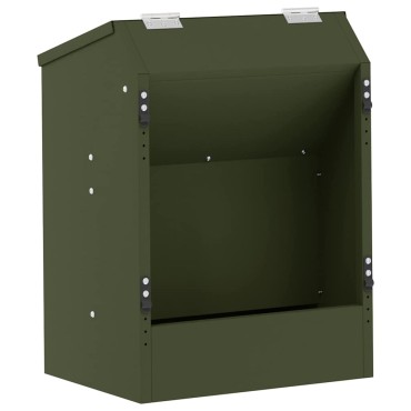 vidaXL Ταΐστρα Χαμστεριών Ελιά Πράσινη 64.5 x 25.5 x 45.5 εκ.